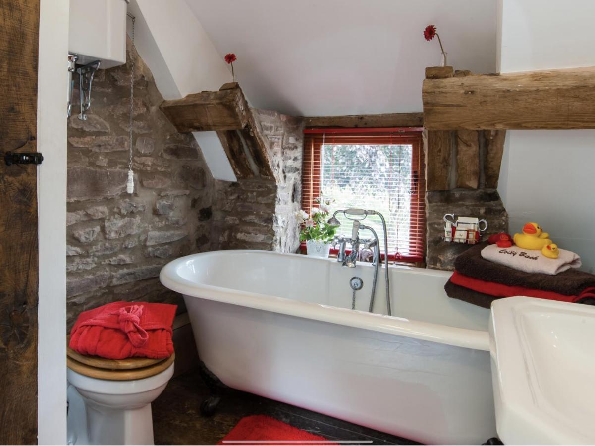 Ty Fferm Hen, Ancient Farmhouse, Coity Bach Talybont-on-Usk 外观 照片